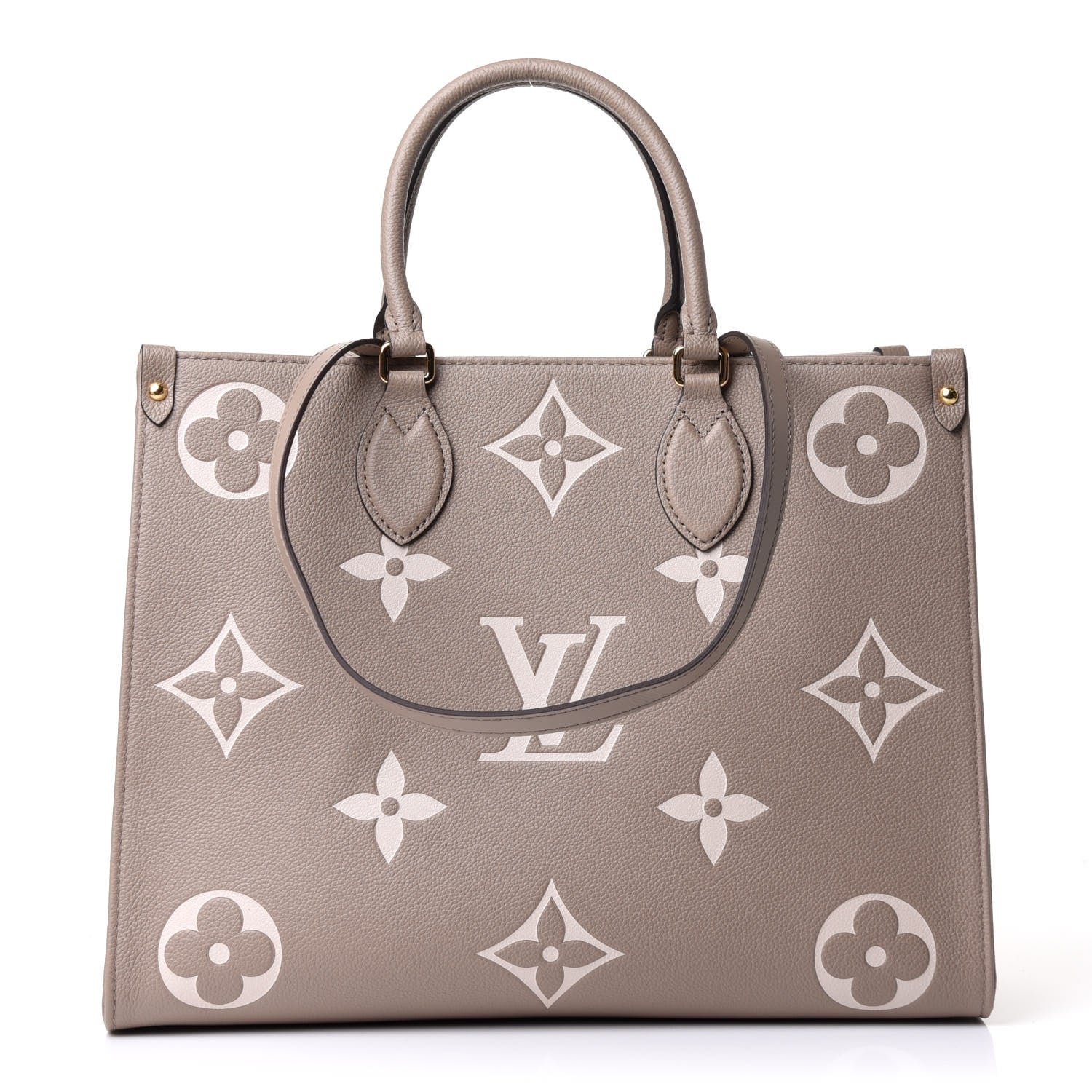 Louis Vuitton Empreinte Monogram Giant Onthego MM Tourterelle Creme 1 of 9