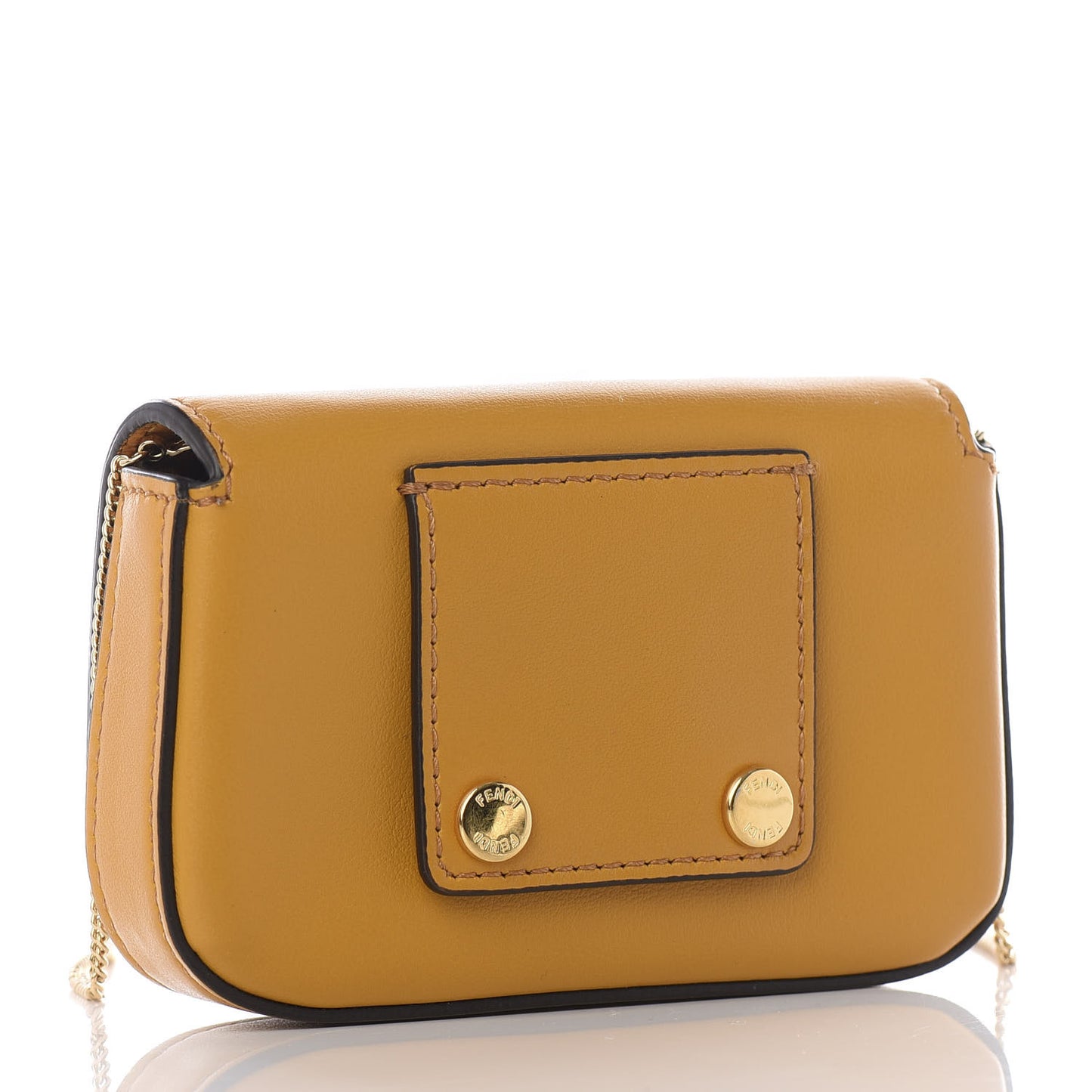Vitello Century Opaco Nano Baguette Belt Charm Zucca