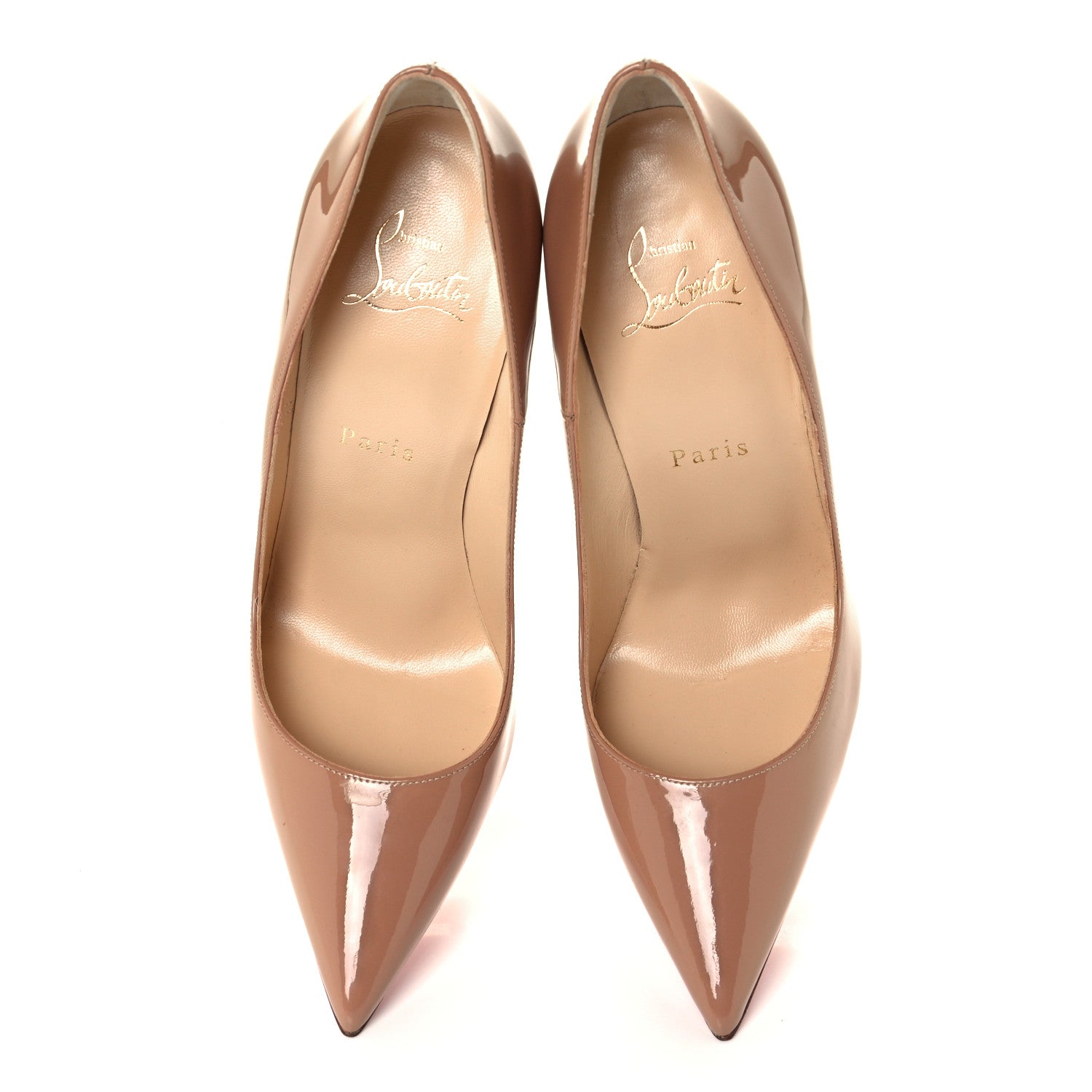 Christian Louboutin Patent So Kate 120 Pumps 37 Nude 5 of 12