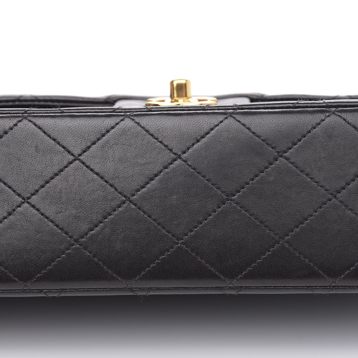 Chanel Lambskin Quilted Medium Double Flap Black 14 of 14