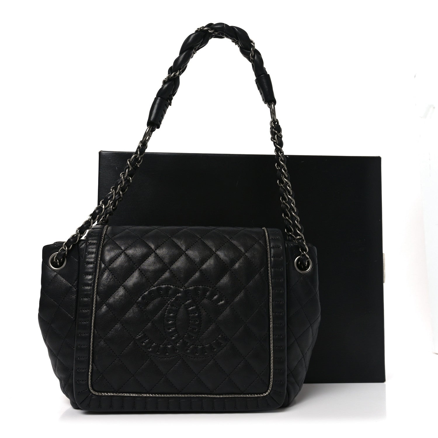 シャネル　ショルダーバッグ Chanel Calfskin Quilted Istanbul Accordion Flap Black 1851199