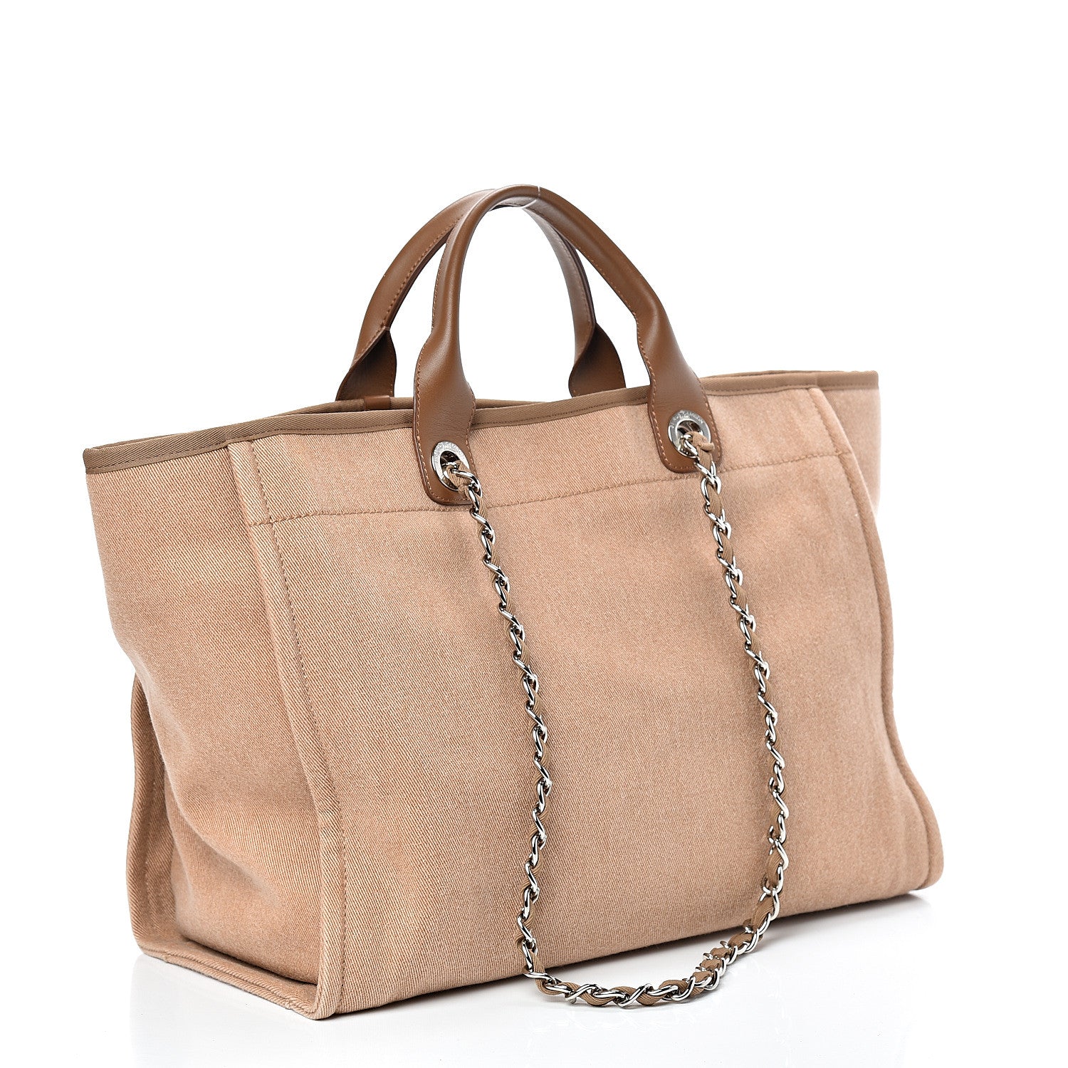 Chanel Canvas Sequin Medium Deauville Tote Ecru 2 of 9