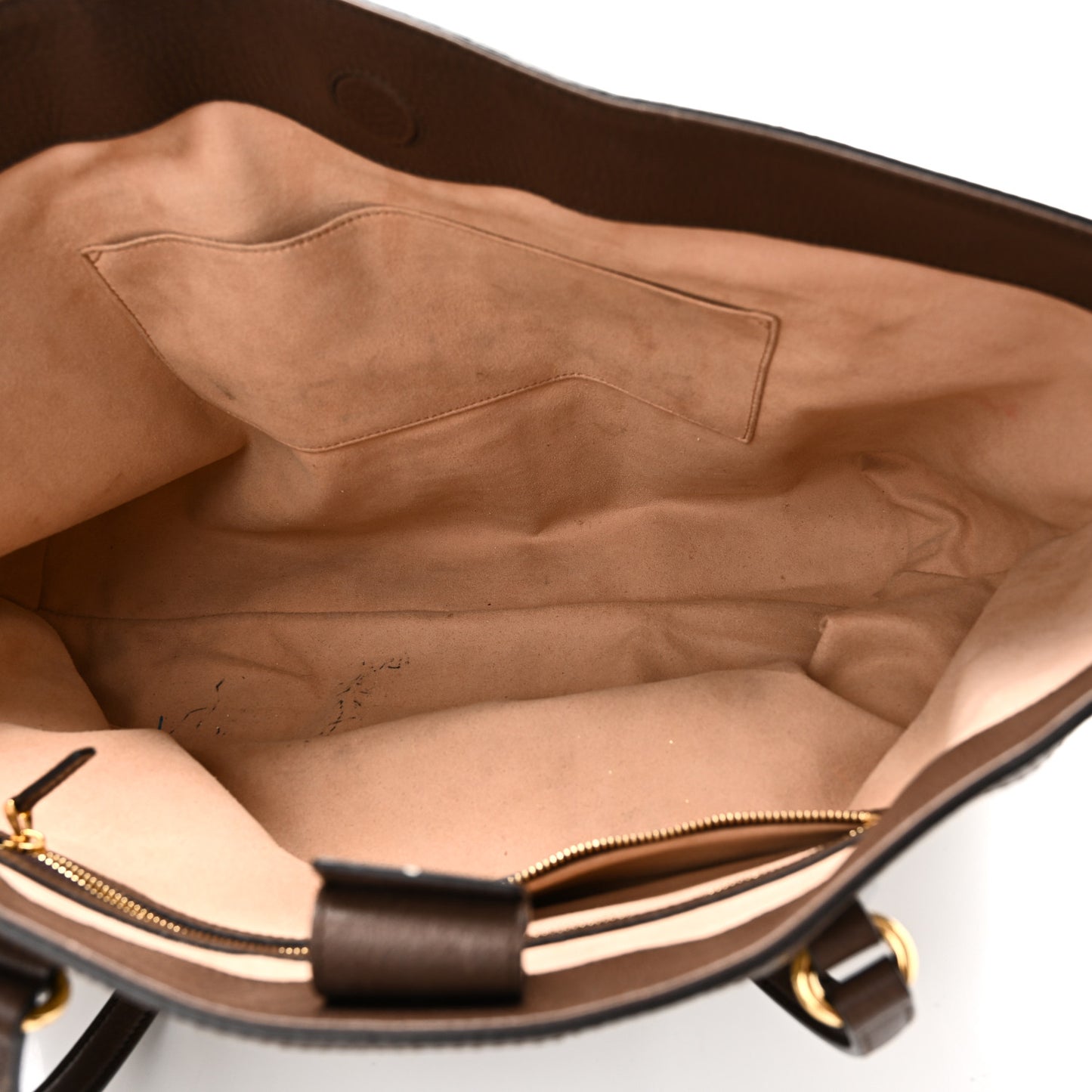 GG Supreme Monogram Medium Ophidia Shopping Tote Brown