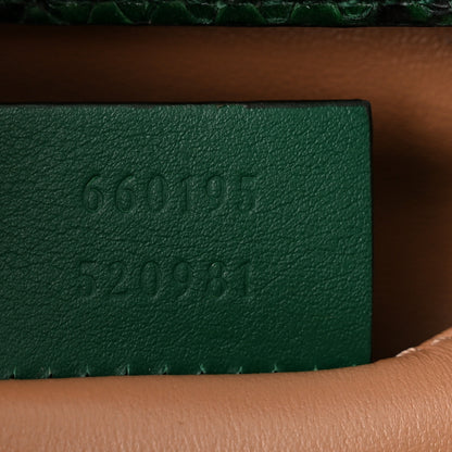Gucci Snakeskin Small Diana Tote Green Black 7 of 10
