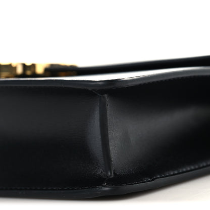 Celine Shiny Calfskin Triomphe Margo Wallet on Chain Black 10 of 10