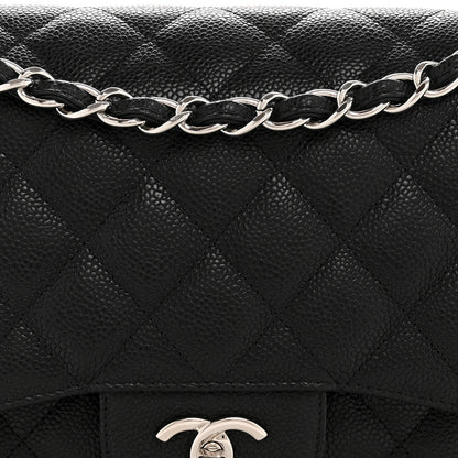 Chanel Caviar Quilted Jumbo Double Flap Black 8 of 14