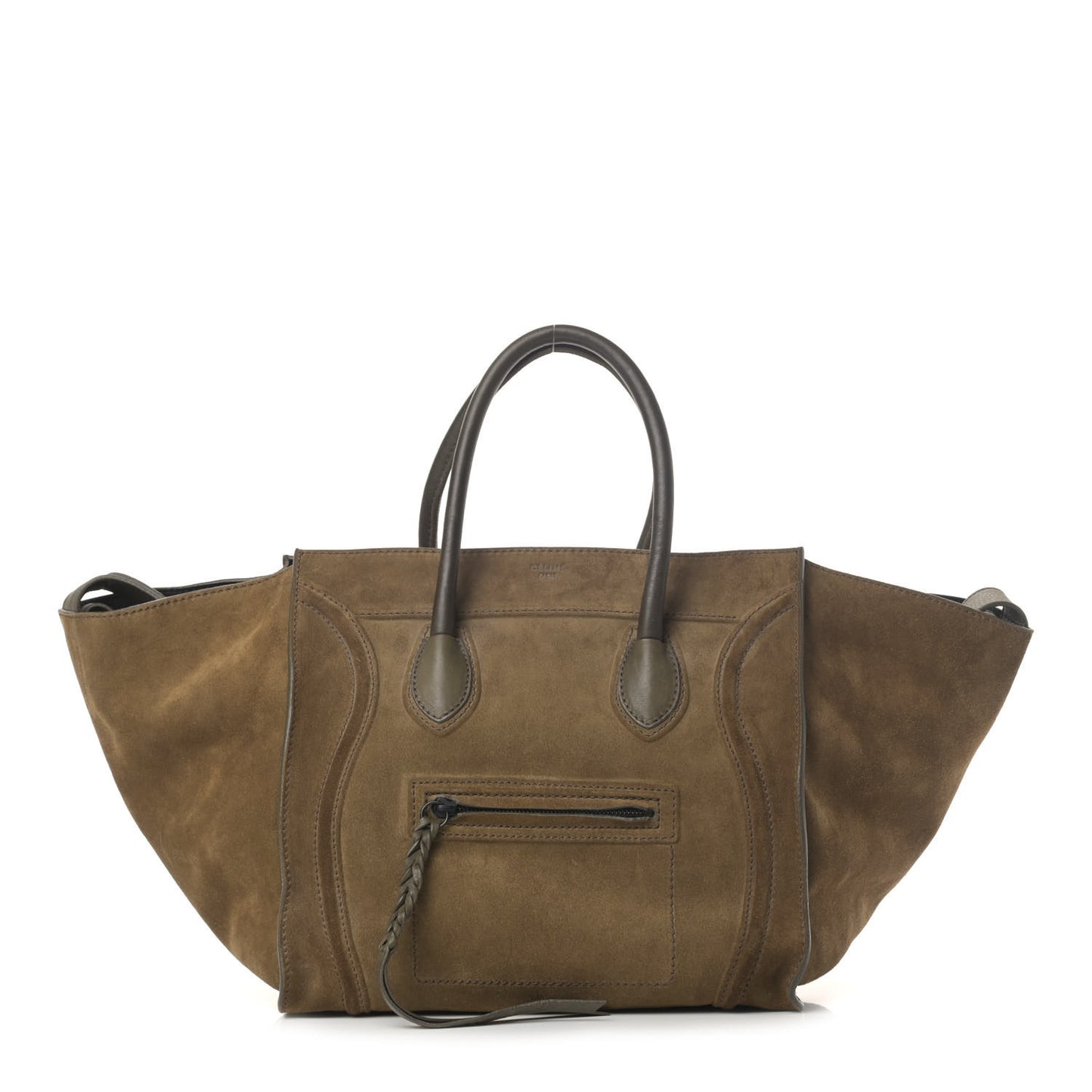Suede Medium Phantom Luggage Olive