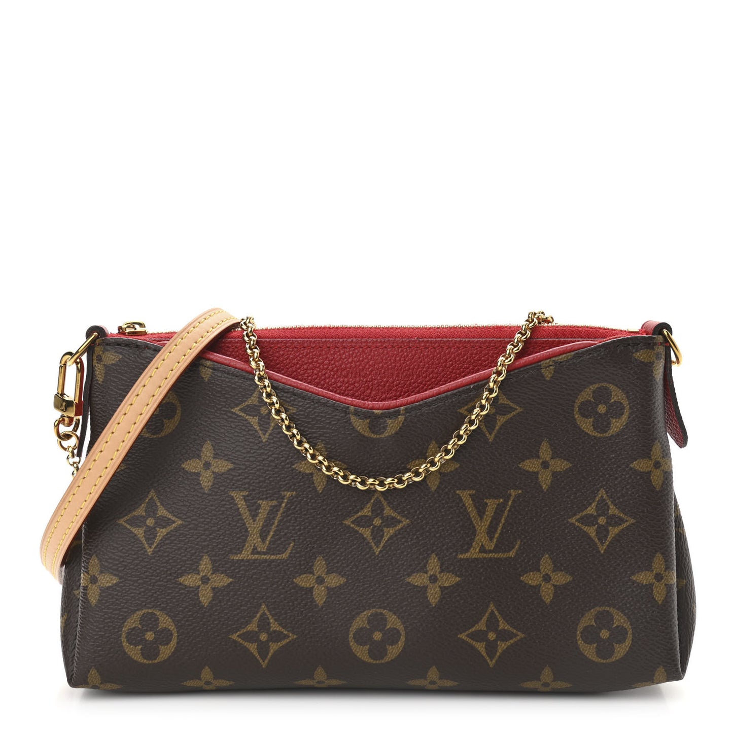 Monogram Pallas Clutch Cherry