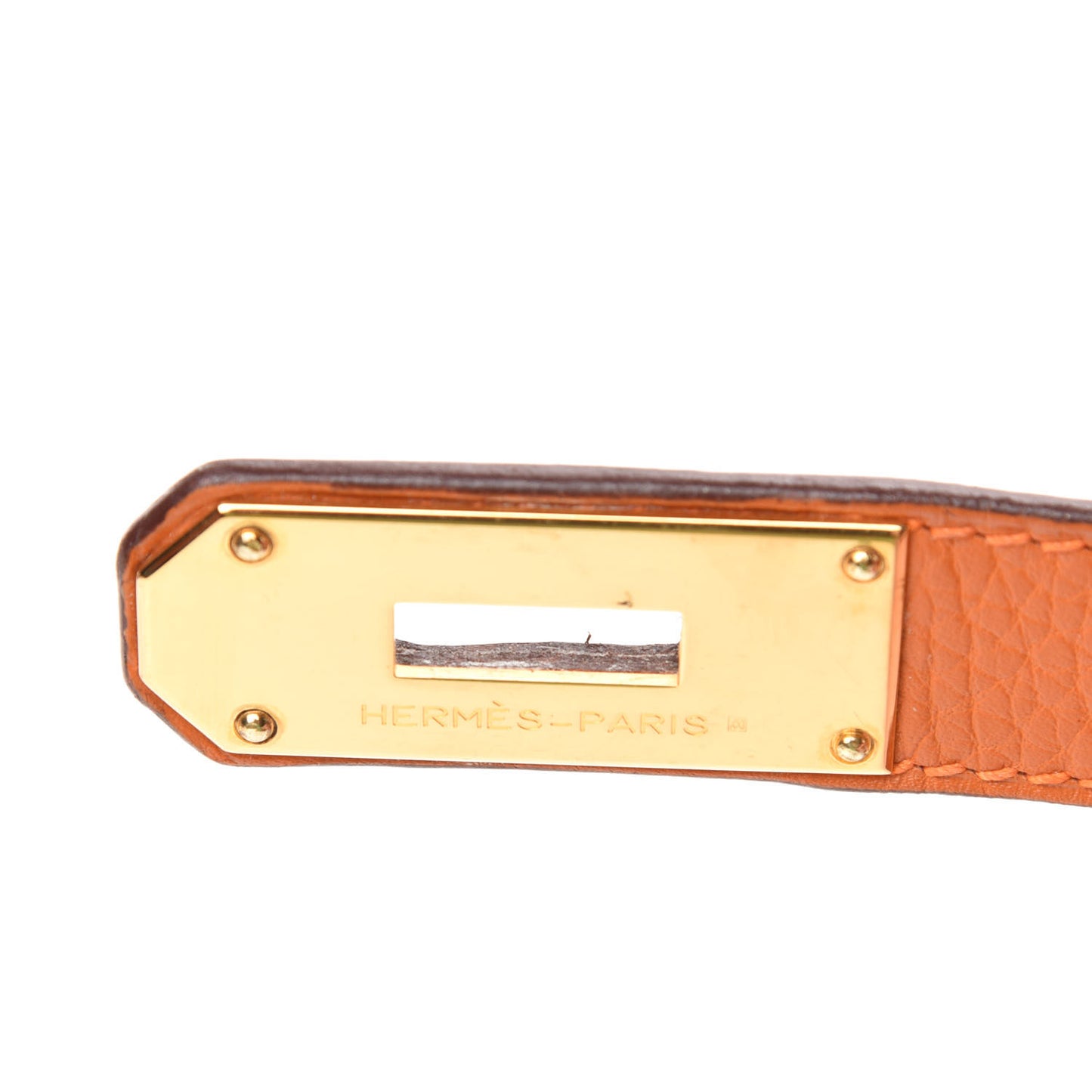 Taurillon Clemence JPG Birkin 42 Orange