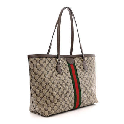 Gucci GG Supreme Monogram Medium Ophidia Shopping Tote Brown 3 of 10