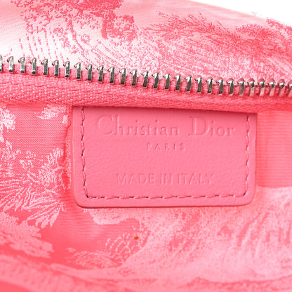 Christian Dior Canvas Embroidered Toile De Jouy Diortravel Zipped Pouch Candy Pink 6 of 7