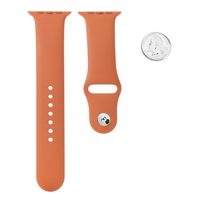 Hermes Silicone 42mm Apple Sports Watch Single Tour Band Orange 2 of 4