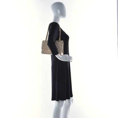 Chanel Lambskin Quilted Medium Double Flap Beige 2 of 14