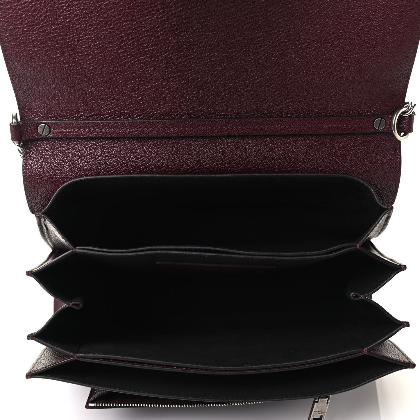 Goatskin Medium GV3 Shoulder Bag Aubergine