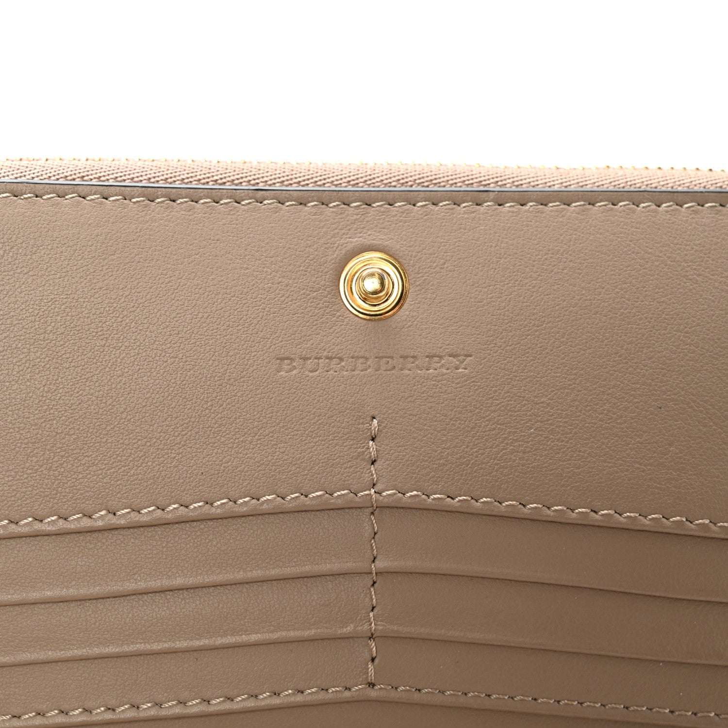 Burberry Calfskin Alvington Continental Wallet Honey 7 of 10