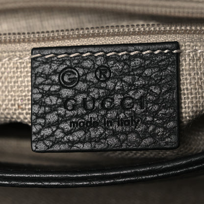 Gucci Dollar Calfskin Interlocking G Crossbody Bag Black 6 of 15