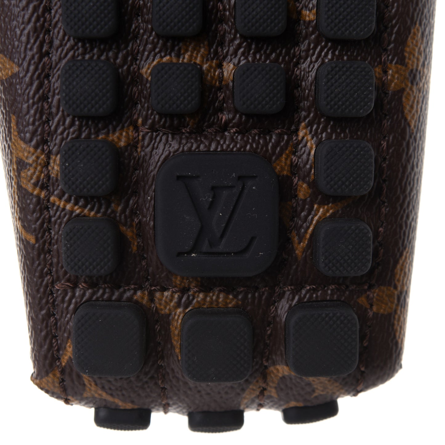 Monogram Mens Arizona Car Shoe Moccasin Loafers 8 Macassar