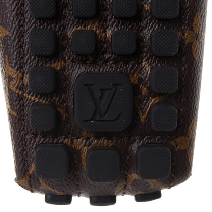 Louis Vuitton Monogram Mens Arizona Car Shoe Moccasin Loafers 8 Macassar 8 of 11