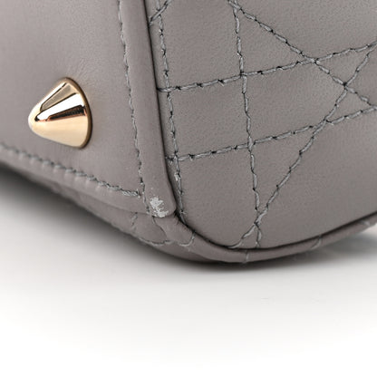 Christian Dior Lambskin Cannage Small My ABCDior Lady Dior Grey 11 of 11