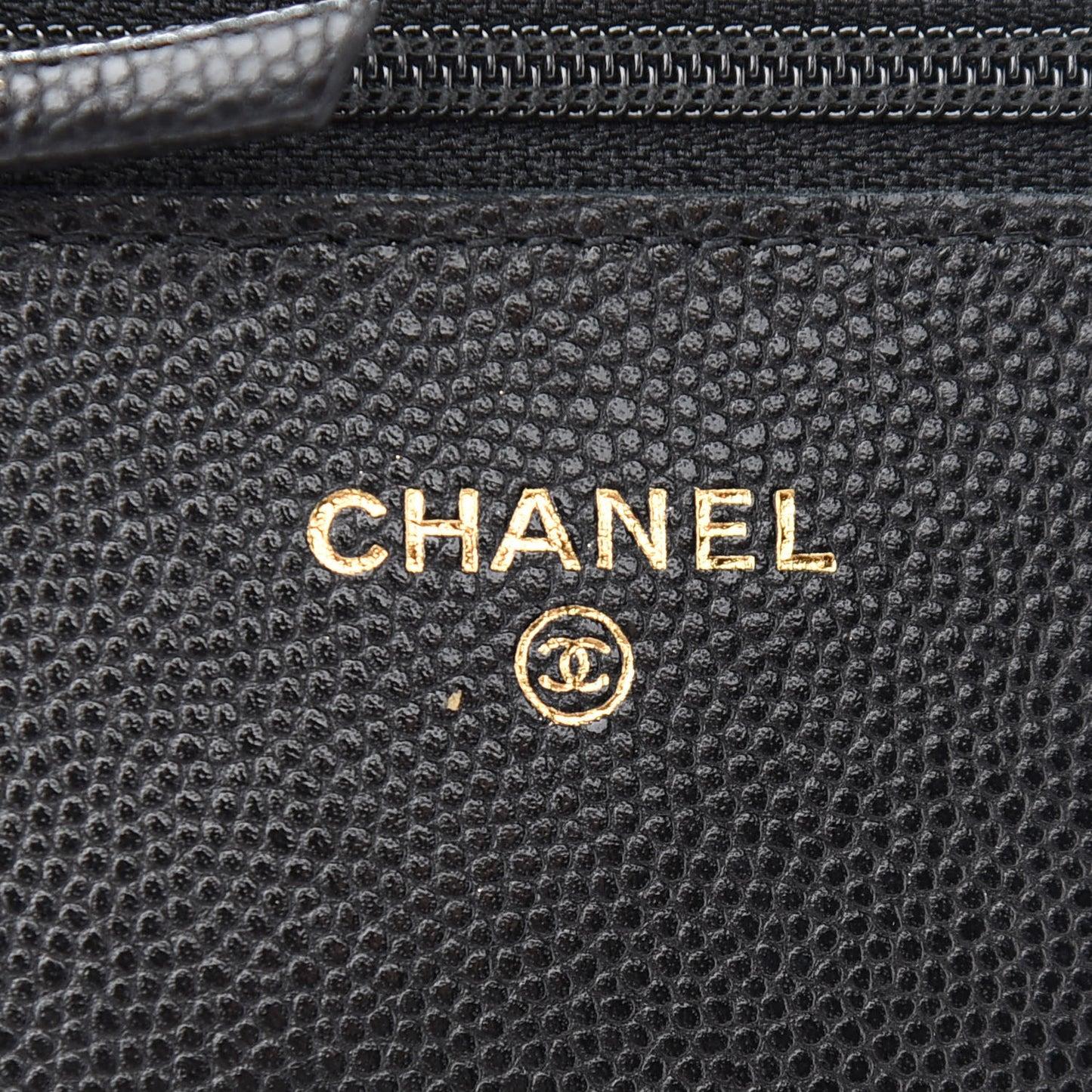 Caviar Quilted Coco Candy Wallet On Chain WOC Black