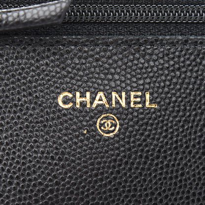 Chanel Caviar Quilted Coco Candy Wallet On Chain WOC Black 6 of 10