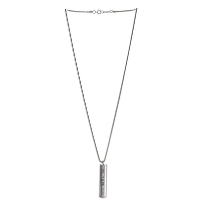 Tiffany Sterling Silver 1837 Bar Pendant Necklace 3 of 7