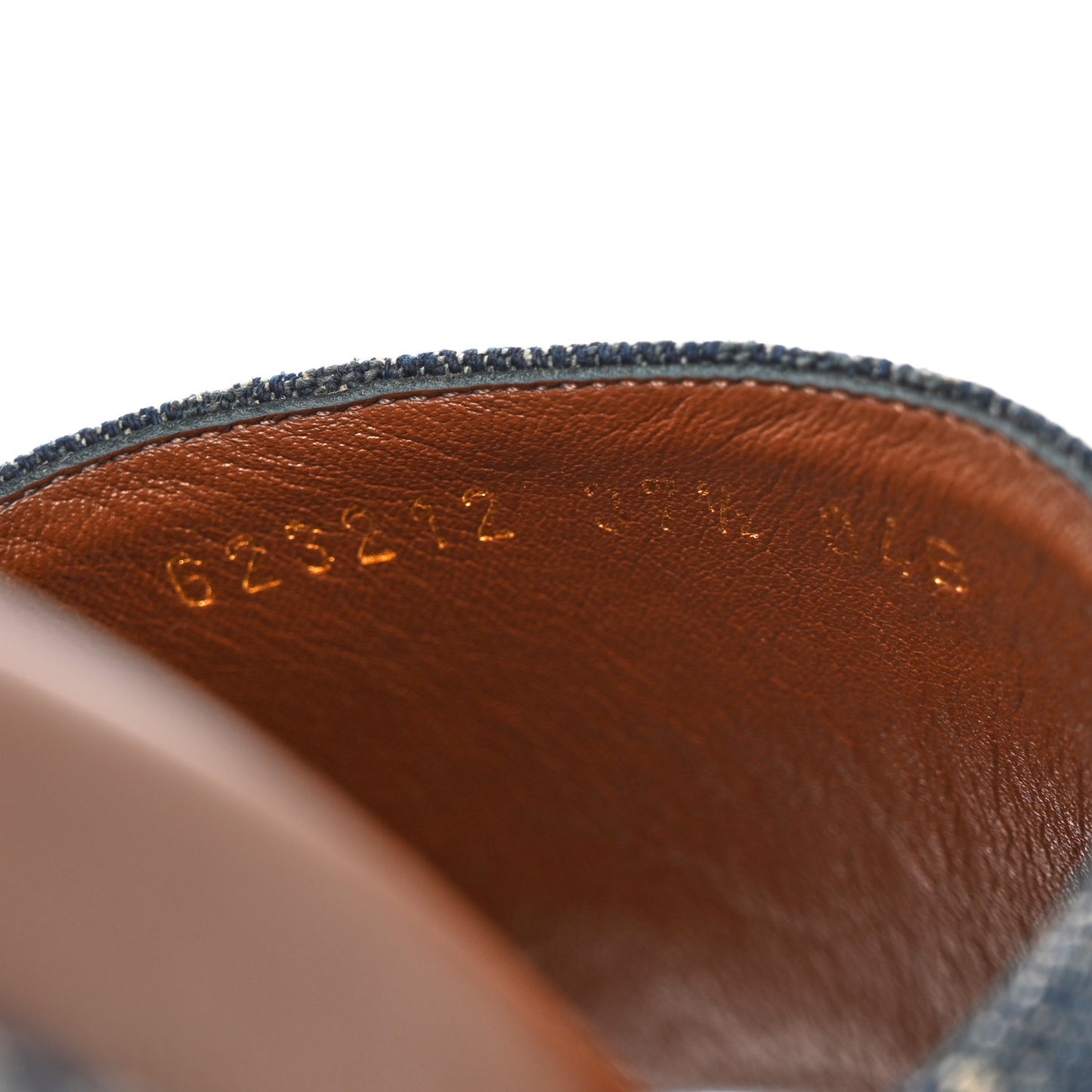New Denim GG Monogram Angelina Platform 55mm Slide Sandals 37.5 Blue Tea