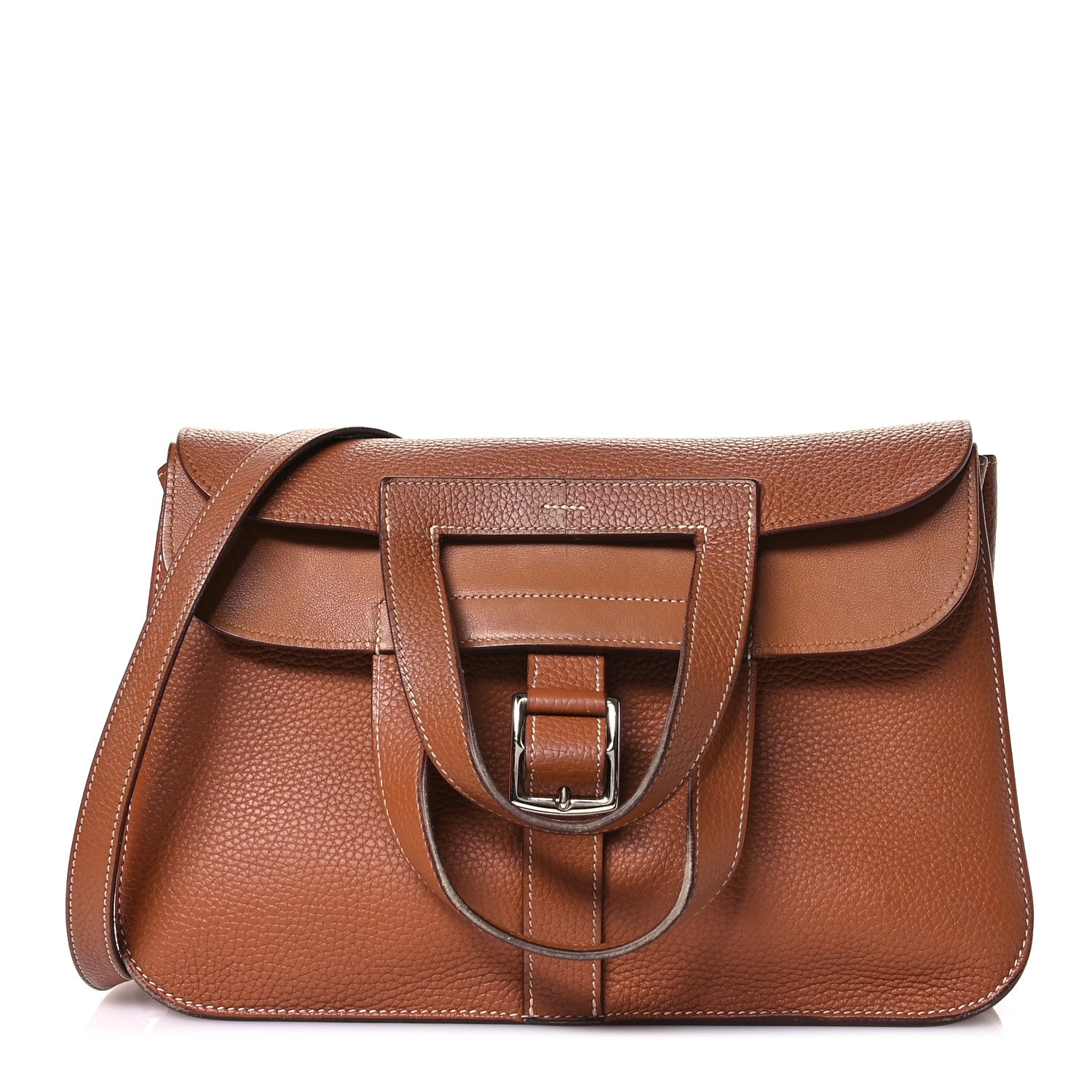 Hermes Taurillon Clemence Halzan 31 Gold 1 of 14