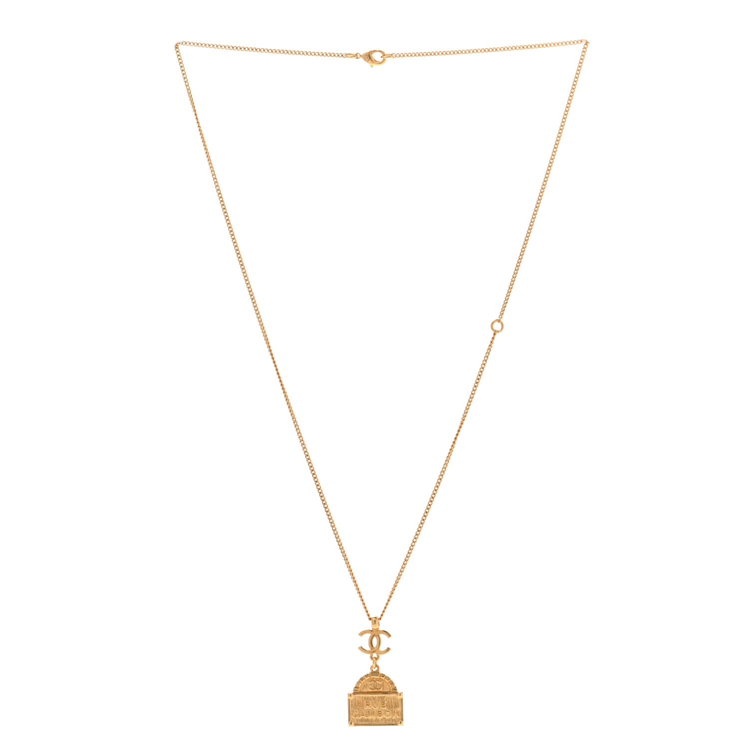 Chanel Metal CC Rue Cambon Necklace Necklace Gold 3 of 6