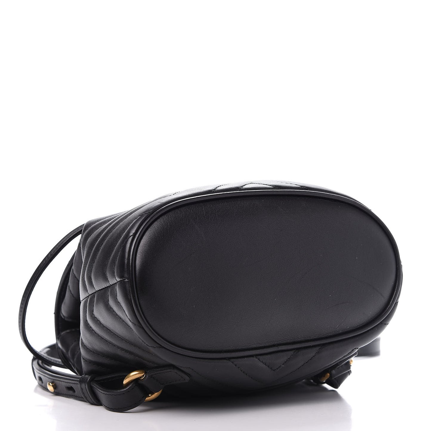 Calfskin Matelasse GG Marmont Flap Backpack Black