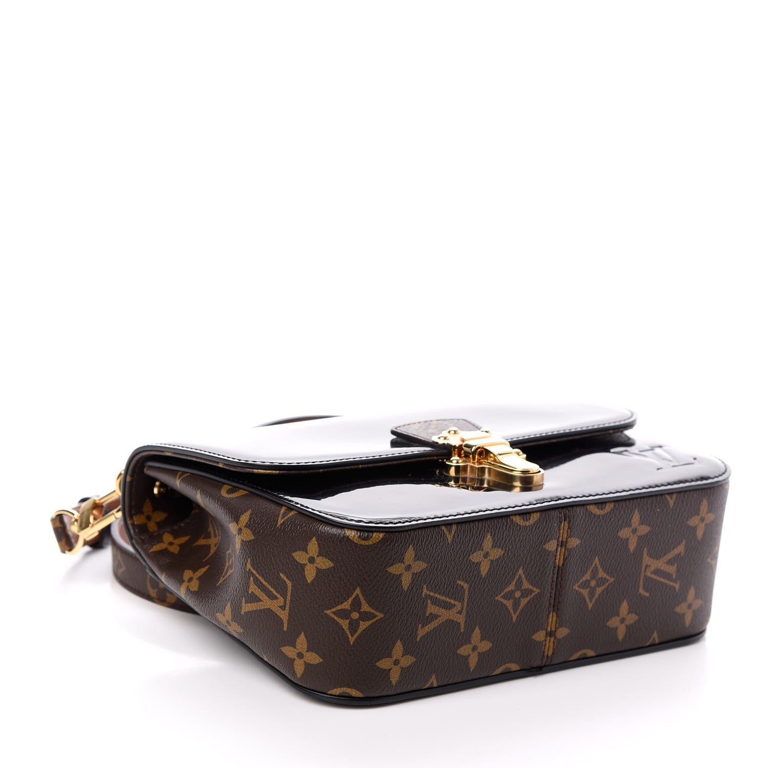 Louis Vuitton Patent Calfskin Monogram Cherrywood BB Black 4 of 10