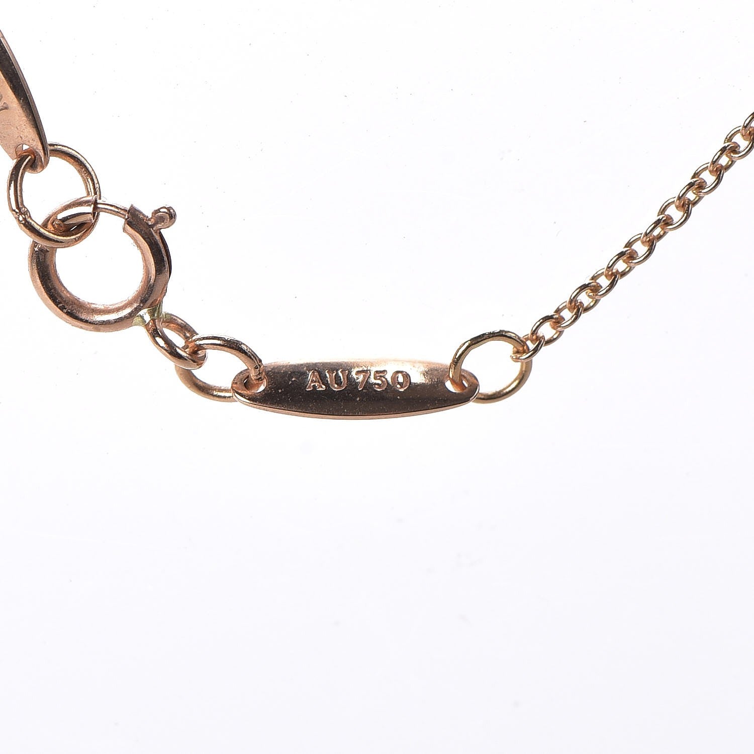 Tiffany 18K Rose Gold Diamond .17ct Elsa Peretti Diamonds by the Yard Pendant Necklace 8 of 9