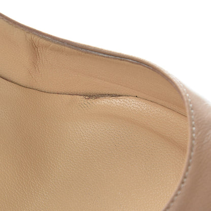 Christian Louboutin Kid Apostrophy 85 Pumps 37.5 Nude 10 of 21