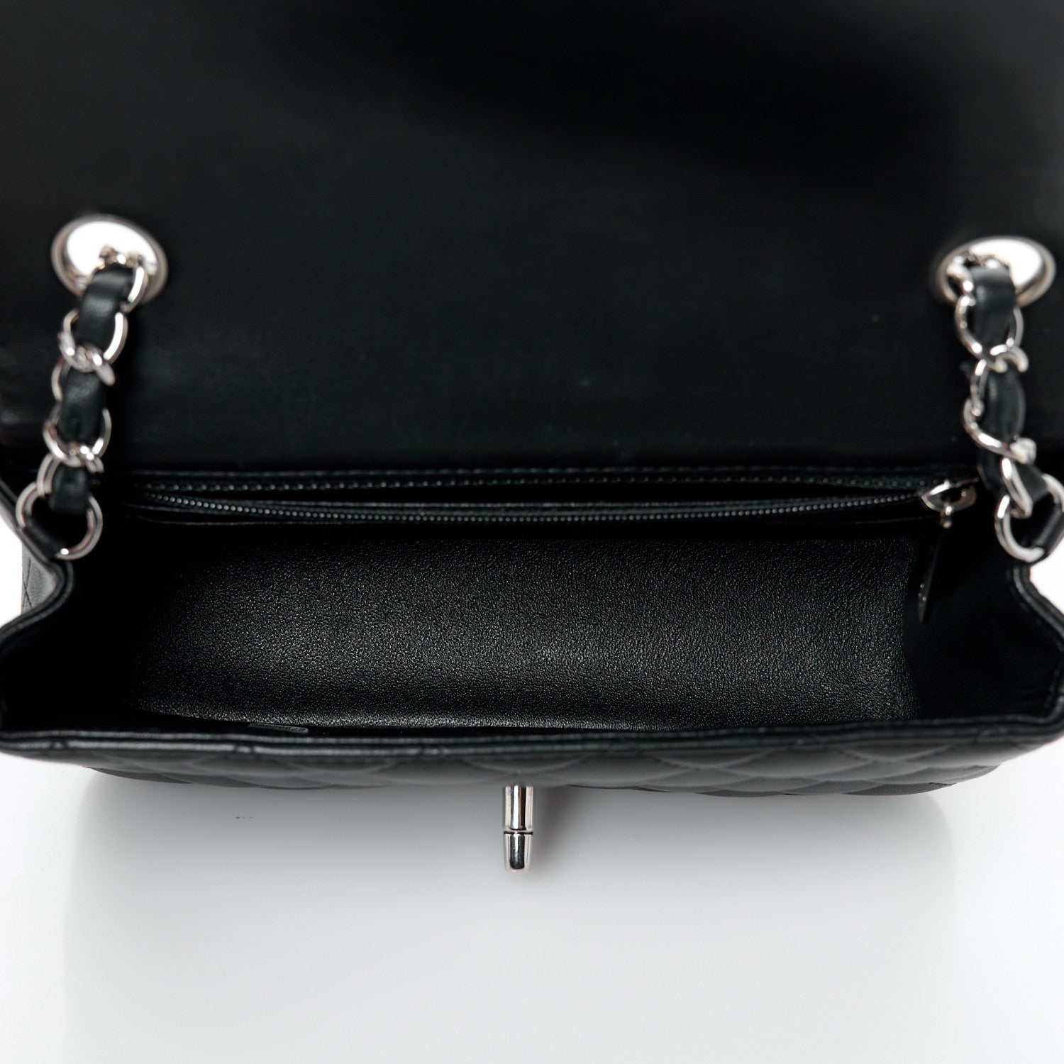 Chanel Lambskin Quilted Mini Rectangular Flap Black 5 of 11