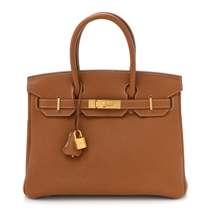 Hermes Togo Birkin 30 Gold 1 of 14