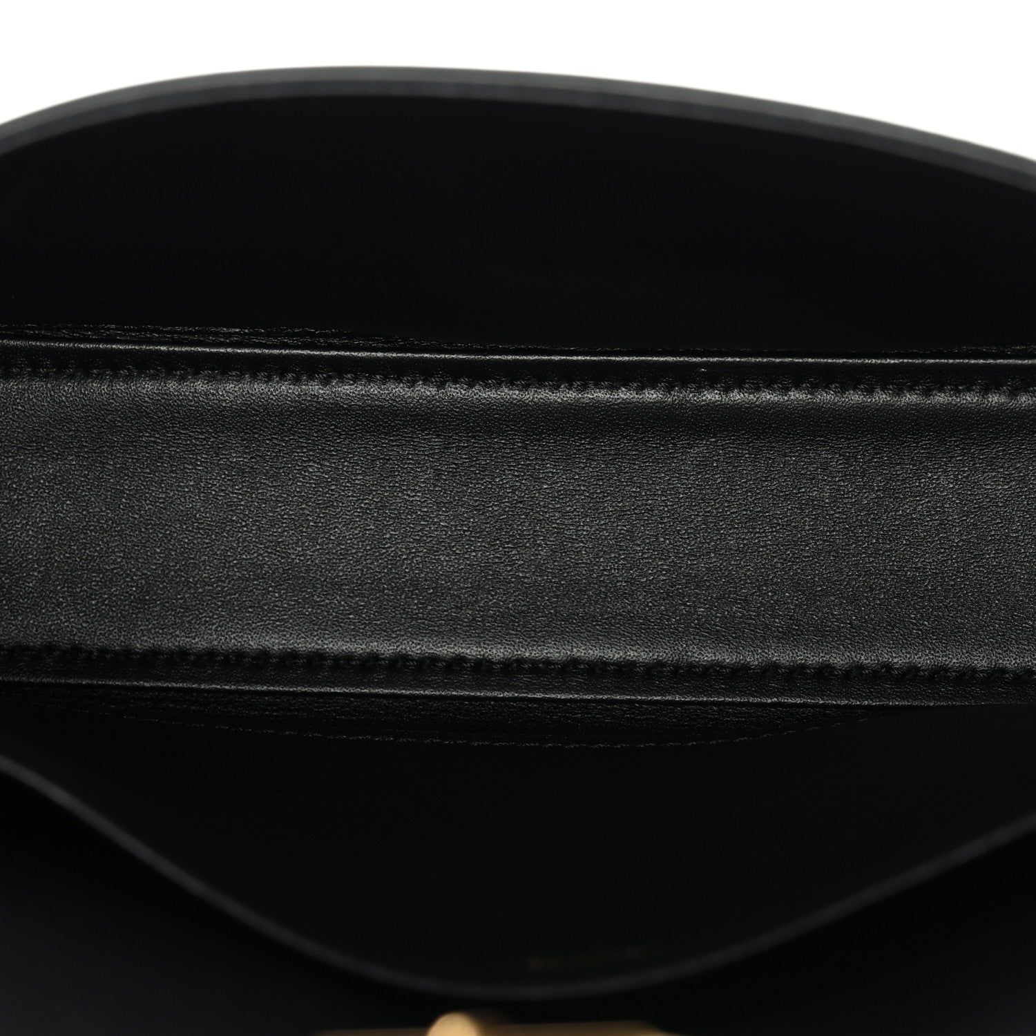 Celine Shiny Calfskin Triomphe Shoulder Bag Black 5 of 12