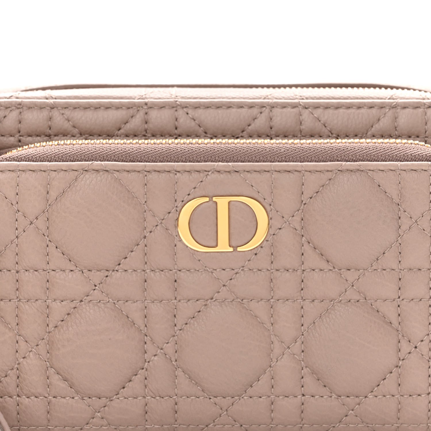Christian Dior Supple Calfskin Caro Double Pouch Warm Taupe 8 of 10