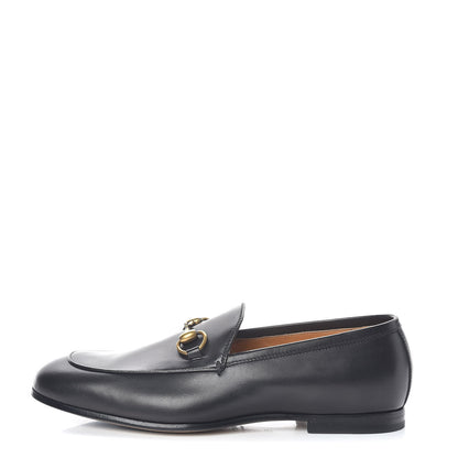 Gucci Calfskin Hosebit Mens Jordaan Loafers 5.5 Black 1 of 9
