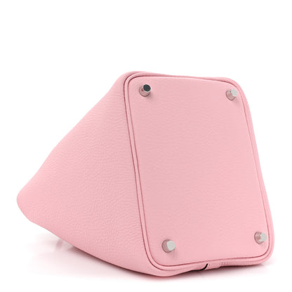 Hermes Taurillon Clemence Picotin Lock 18 PM Rose Sakura 4 of 10