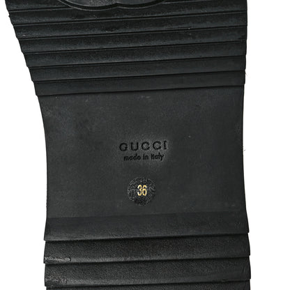 Gucci Lame GG Monogram Angelina Platform 55mm Slide Sandals 36 Brown Beige 7 of 8