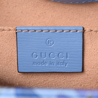Gucci Calfskin Bamboo Web New Flora Mini Nymphaea Top Handle Bag Azure 5 of 11