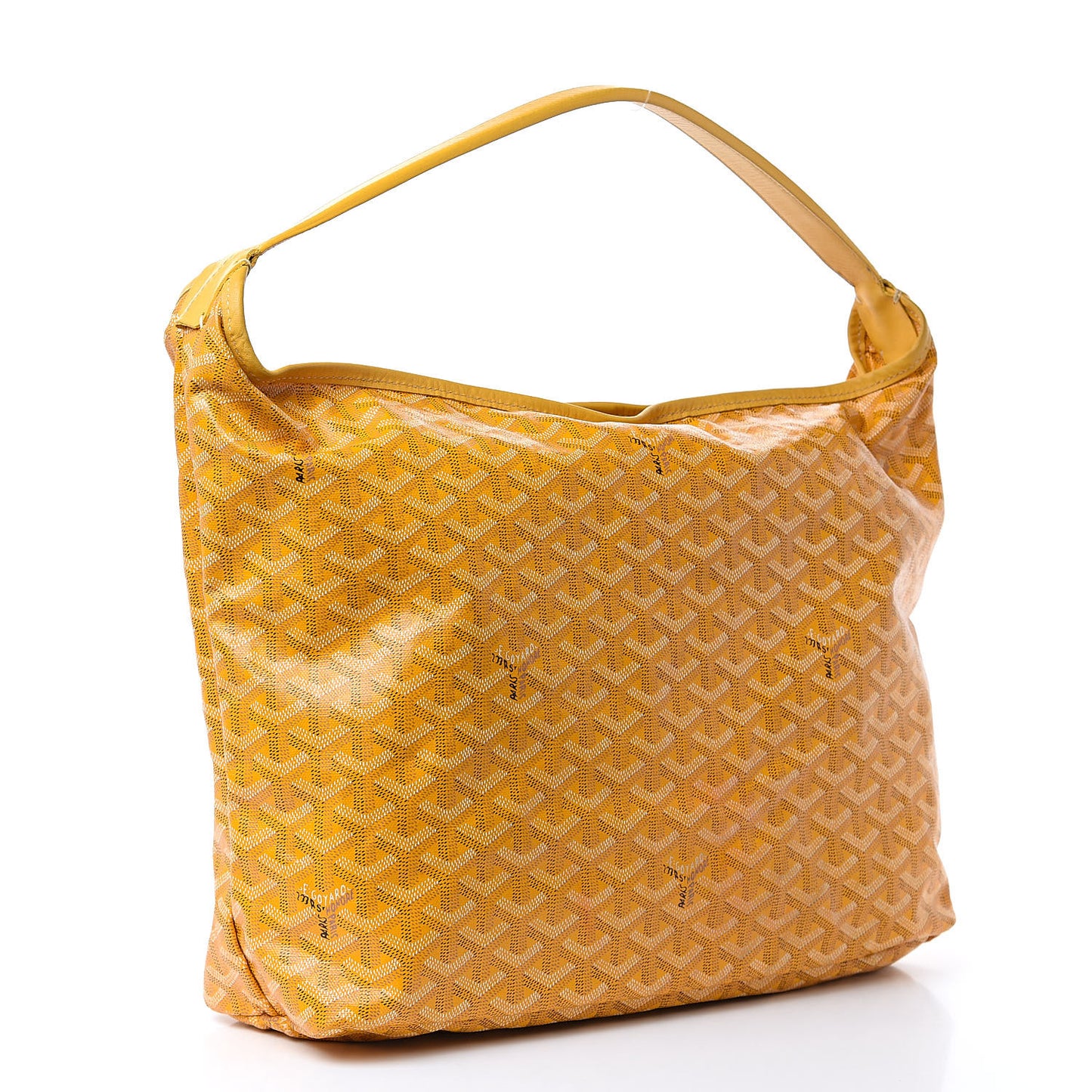 Goyardine Fidji Zip Hobo Yellow