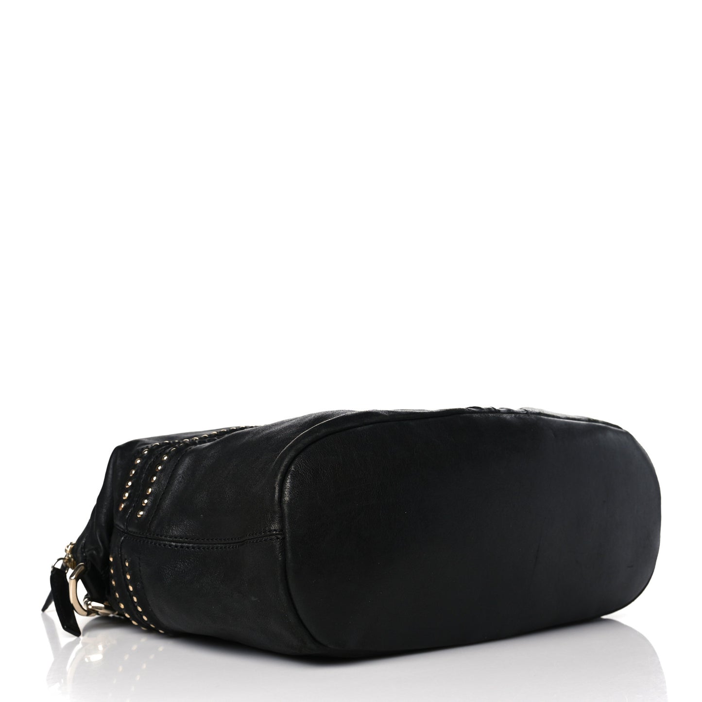 Lambskin Studded Medium Nightingale Black