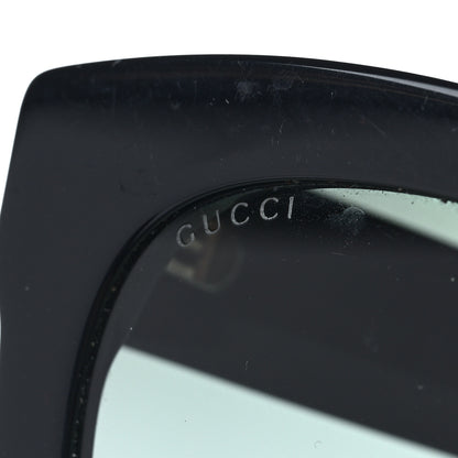Gucci Acetate Crystal Star Round Frame Sunglasses GG0208S Black 5 of 8