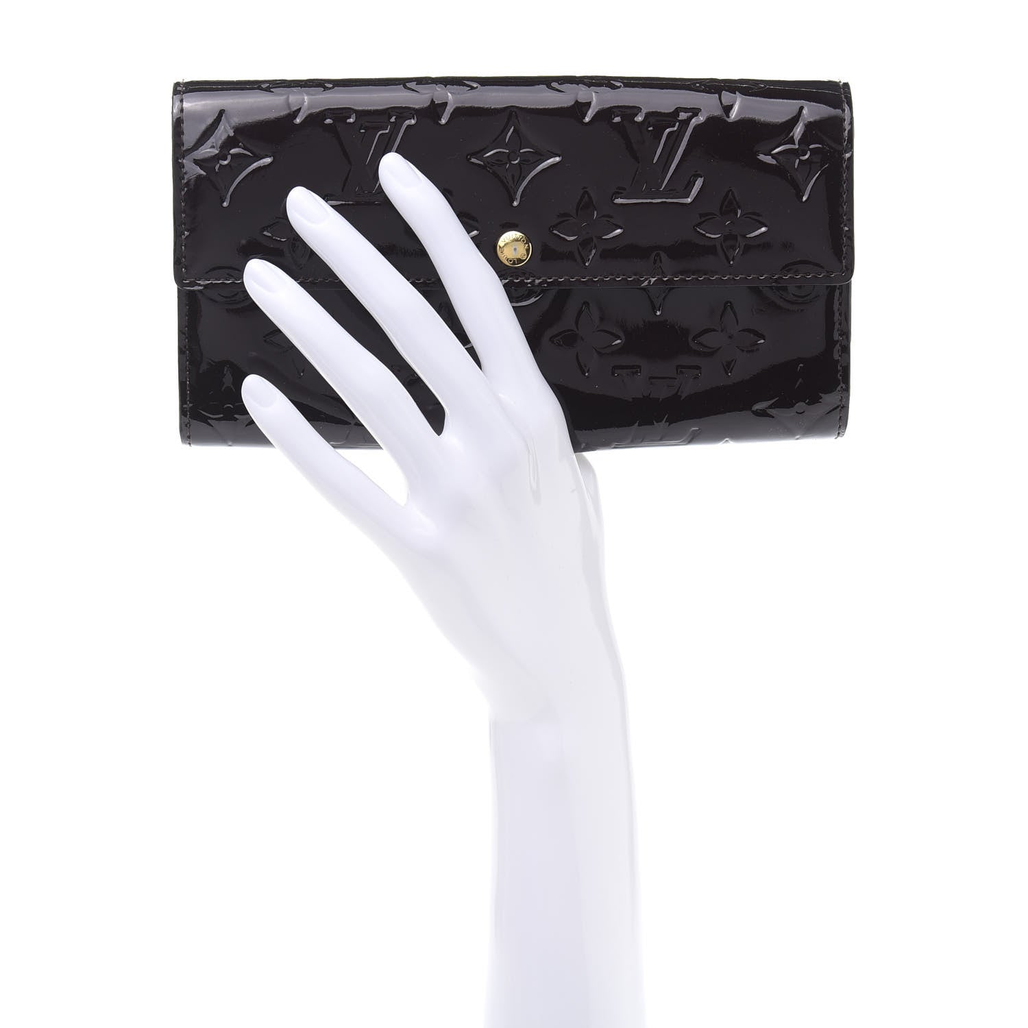 Louis Vuitton Vernis Sarah Wallet Amarante 2 of 15