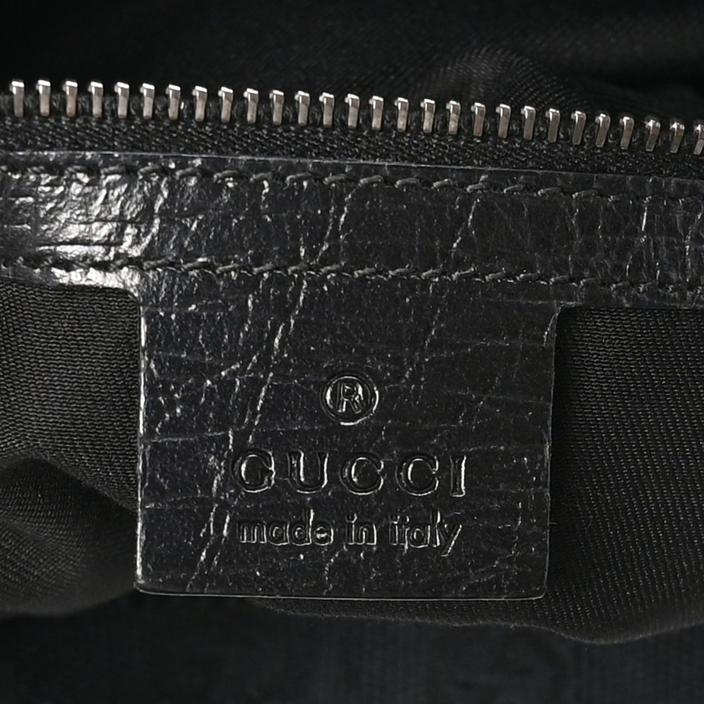Monogram Medium Horsebit Chain Hobo Black