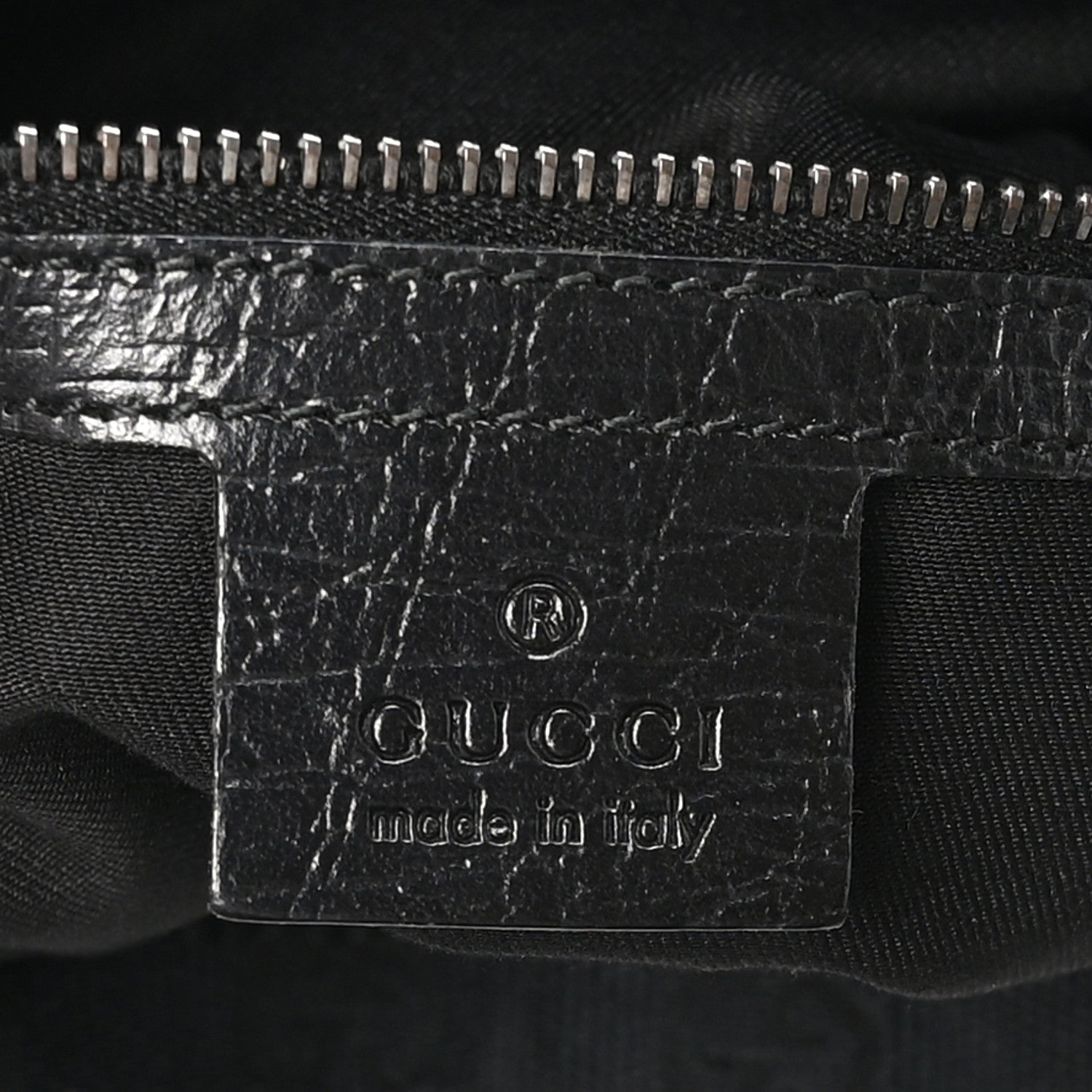 Gucci Monogram Medium Horsebit Chain Hobo Black 6 of 10
