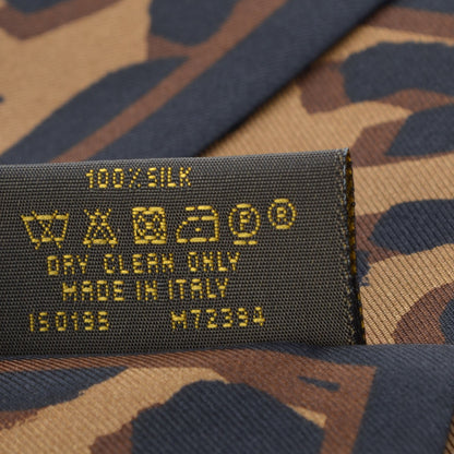 Louis Vuitton Silk Leopard Bandeau Scarf Marron 5 of 5