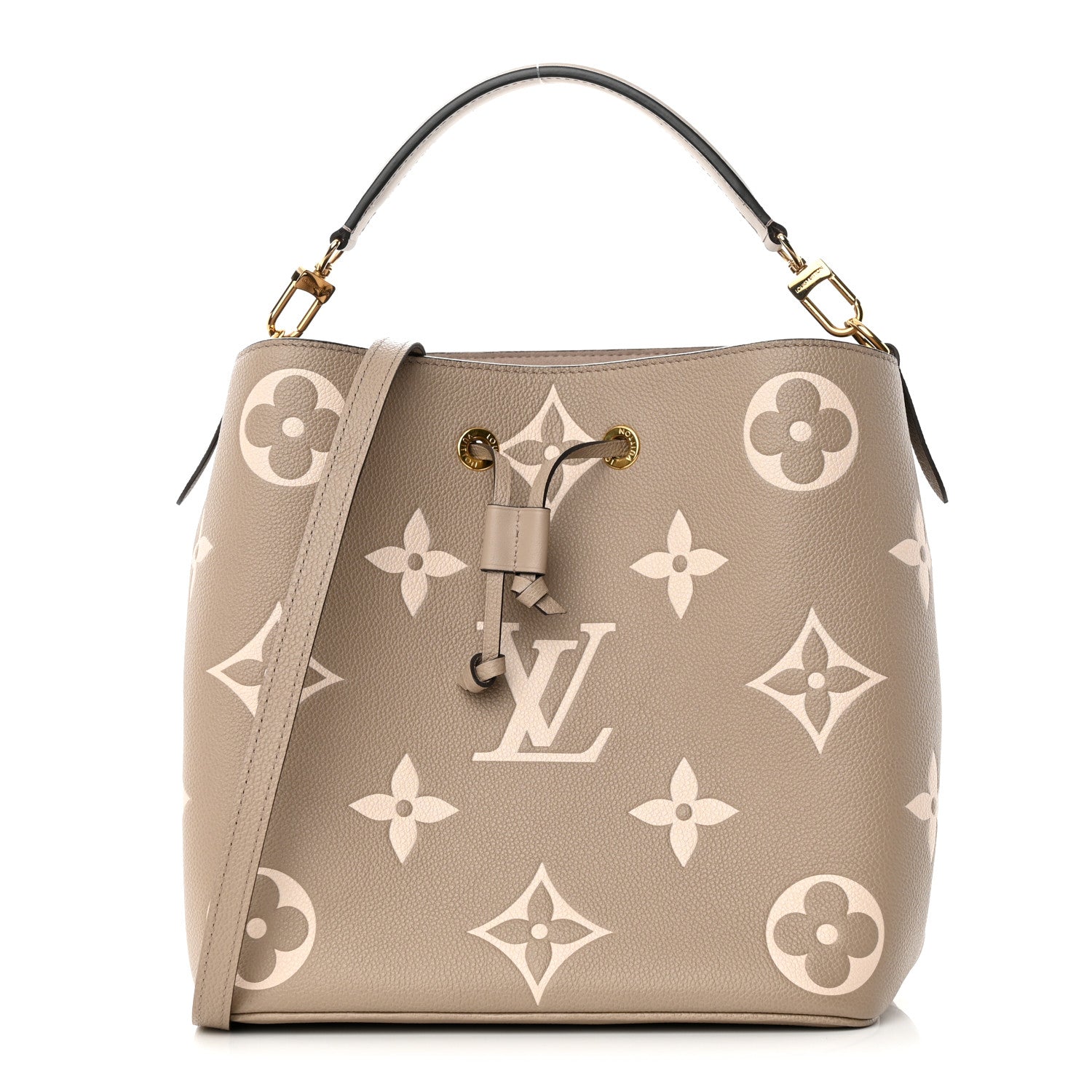 Louis Vuitton Empreinte Monogram Giant Neonoe MM Tourterelle Creme 3 of 13