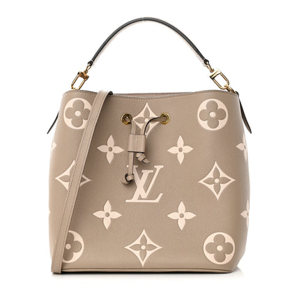 Louis Vuitton Empreinte Monogram Giant Neonoe MM Tourterelle Creme 3 of 13